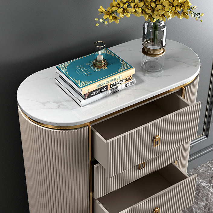 Wood Dining Room Sideboard Cabinet Glam Buffet Server Cabinet with Drawers Clearhalo 'buffet_sideboard' 'Buffets & Sideboards' 'Furniture' 'furniture_buffet_sideboard' 'Kitchen & Dining Furniture' 4948509