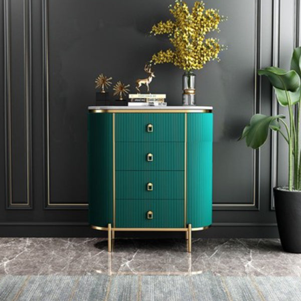 Wood Dining Room Sideboard Cabinet Glam Buffet Server Cabinet with Drawers Green 31"L x 16"W x 38"H Clearhalo 'buffet_sideboard' 'Buffets & Sideboards' 'Furniture' 'furniture_buffet_sideboard' 'Kitchen & Dining Furniture' 4948513