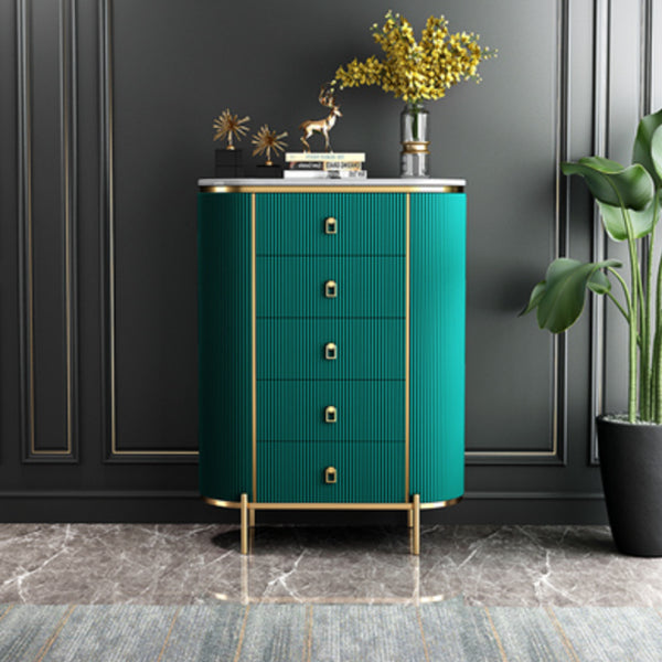 Wood Dining Room Sideboard Cabinet Glam Buffet Server Cabinet with Drawers Green 31"L x 16"W x 46"H Clearhalo 'buffet_sideboard' 'Buffets & Sideboards' 'Furniture' 'furniture_buffet_sideboard' 'Kitchen & Dining Furniture' 4948514