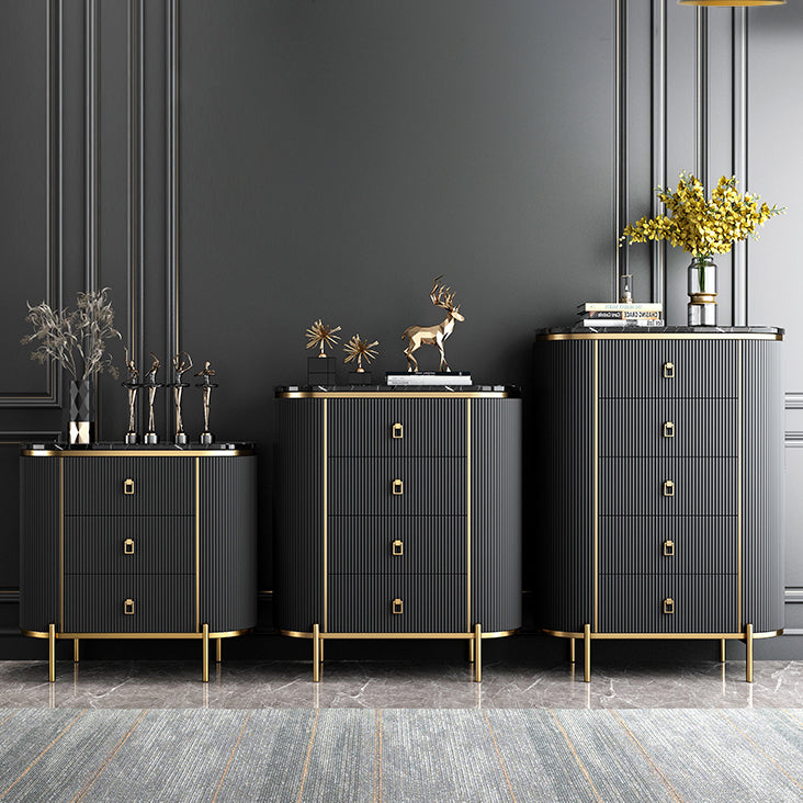 Wood Dining Room Sideboard Cabinet Glam Buffet Server Cabinet with Drawers Clearhalo 'buffet_sideboard' 'Buffets & Sideboards' 'Furniture' 'furniture_buffet_sideboard' 'Kitchen & Dining Furniture' 4948515