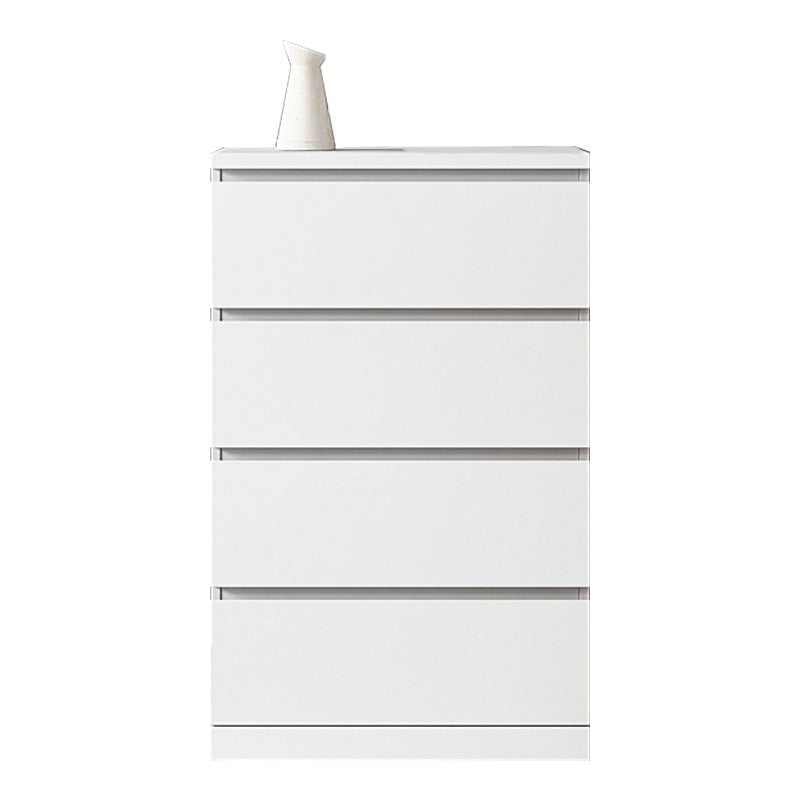 Artificial Wood Living Room Sideboard Cabinet Modern Buffet Server Cabinet with Drawers White 24"L x 16"W x 38"H Clearhalo 'buffet_sideboard' 'Buffets & Sideboards' 'Furniture' 'furniture_buffet_sideboard' 'Kitchen & Dining Furniture' 4948520