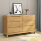 Modern Style Sideboard Buffet with Rubberwood Solid Wood Drawers and Storage Sideboard Clearhalo 'buffet_sideboard' 'Buffets & Sideboards' 'Furniture' 'furniture_buffet_sideboard' 'Kitchen & Dining Furniture' 4948585