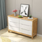 Modern Style Sideboard Buffet with Rubberwood Solid Wood Drawers and Storage Sideboard Clearhalo 'buffet_sideboard' 'Buffets & Sideboards' 'Furniture' 'furniture_buffet_sideboard' 'Kitchen & Dining Furniture' 4948588