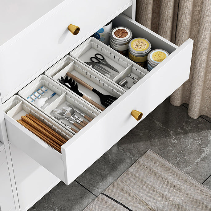 Modern Cabinets Buffet Table Engineered Wood Open Storage Sideboard Cabinet Clearhalo 'buffet_sideboard' 'Buffets & Sideboards' 'Furniture' 'furniture_buffet_sideboard' 'Kitchen & Dining Furniture' 4948625