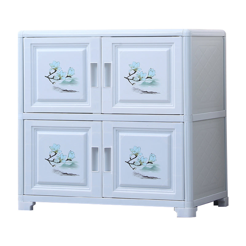 Modern Style Sideboard with Acrylic Doors Cabinets Storage Sideboard for Dining Room White Clearhalo 'buffet_sideboard' 'Buffets & Sideboards' 'Furniture' 'furniture_buffet_sideboard' 'Kitchen & Dining Furniture' 4948647