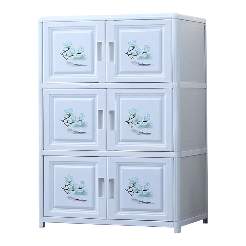 Modern Style Sideboard with Acrylic Doors Cabinets Storage Sideboard for Dining Room White Clearhalo 'buffet_sideboard' 'Buffets & Sideboards' 'Furniture' 'furniture_buffet_sideboard' 'Kitchen & Dining Furniture' 4948650