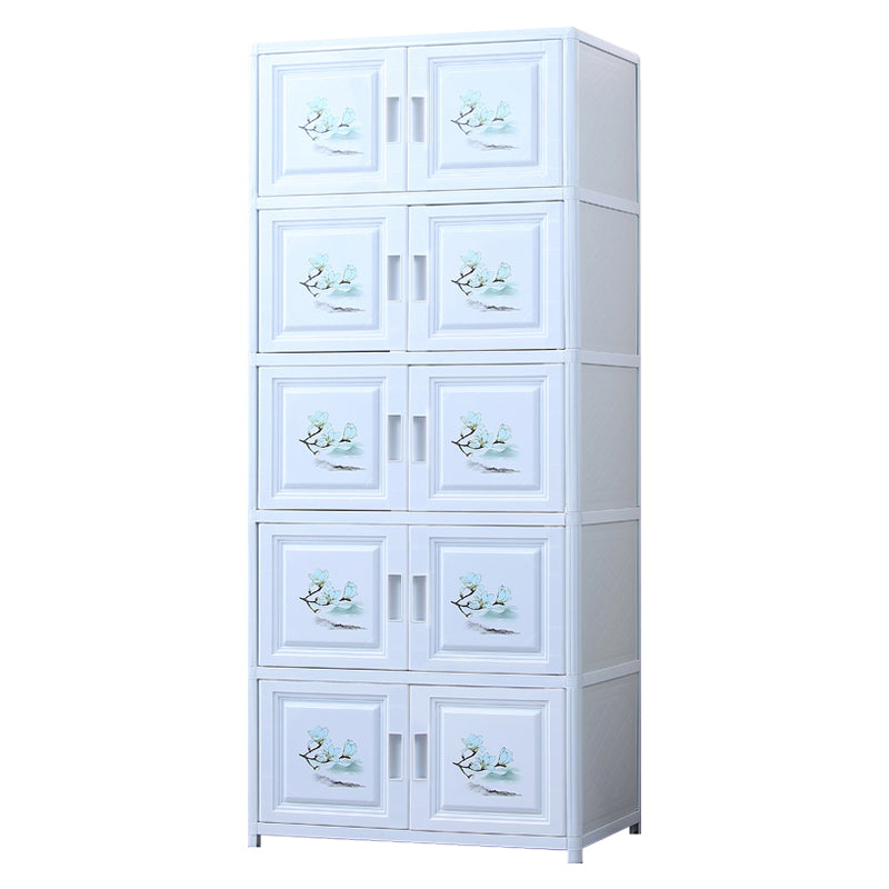 Modern Style Sideboard with Acrylic Doors Cabinets Storage Sideboard for Dining Room White 16"L x 59"W x 26"H Clearhalo 'buffet_sideboard' 'Buffets & Sideboards' 'Furniture' 'furniture_buffet_sideboard' 'Kitchen & Dining Furniture' 4948653