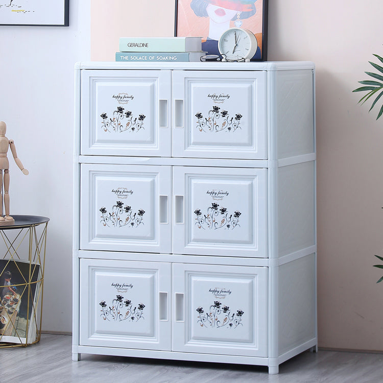 Modern Style Sideboard with Acrylic Doors Cabinets Storage Sideboard for Dining Room Clearhalo 'buffet_sideboard' 'Buffets & Sideboards' 'Furniture' 'furniture_buffet_sideboard' 'Kitchen & Dining Furniture' 4948660