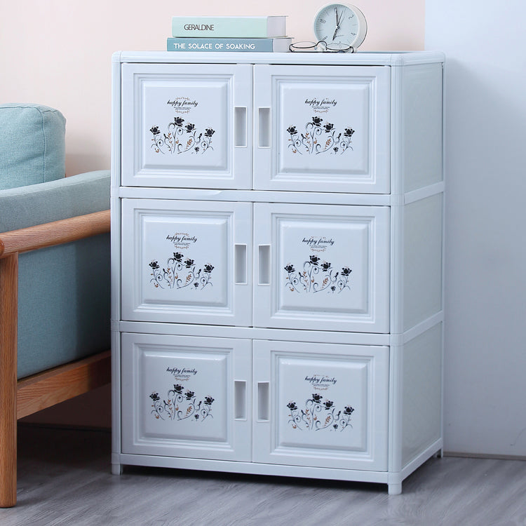 Modern Style Sideboard with Acrylic Doors Cabinets Storage Sideboard for Dining Room Clearhalo 'buffet_sideboard' 'Buffets & Sideboards' 'Furniture' 'furniture_buffet_sideboard' 'Kitchen & Dining Furniture' 4948661