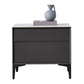 Drawer Wood Sideboard Modern Buffet Server Cabinet with Drawer for Dining Room Dark Gray 21"H x 24"L x 16"W Clearhalo 'buffet_sideboard' 'Buffets & Sideboards' 'Furniture' 'furniture_buffet_sideboard' 'Kitchen & Dining Furniture' 4948671