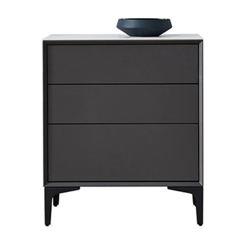 Drawer Wood Sideboard Modern Buffet Server Cabinet with Drawer for Dining Room Dark Gray 25.5"H x 24"L x 16"W Clearhalo 'buffet_sideboard' 'Buffets & Sideboards' 'Furniture' 'furniture_buffet_sideboard' 'Kitchen & Dining Furniture' 4948673