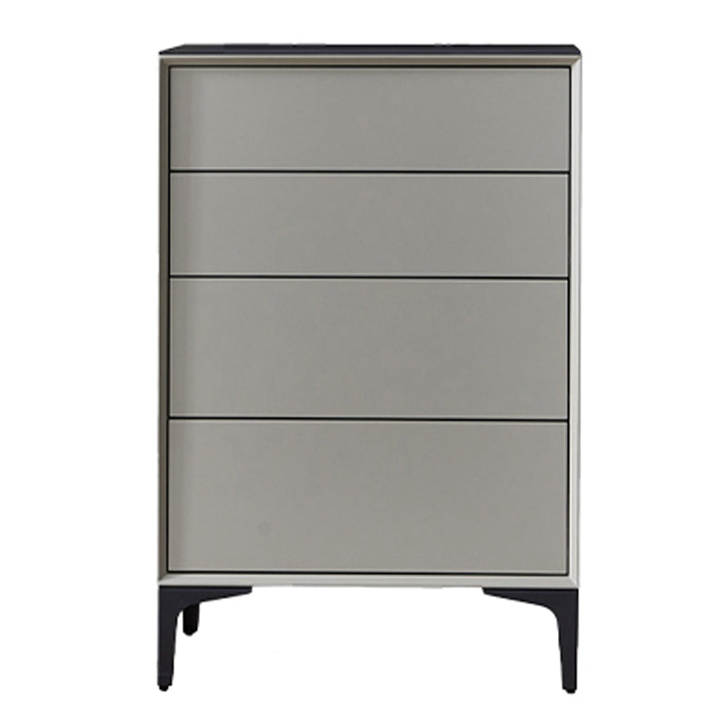 Drawer Wood Sideboard Modern Buffet Server Cabinet with Drawer for Dining Room Light Gray 24"L x 16"W x 35"H Clearhalo 'buffet_sideboard' 'Buffets & Sideboards' 'Furniture' 'furniture_buffet_sideboard' 'Kitchen & Dining Furniture' 4948678