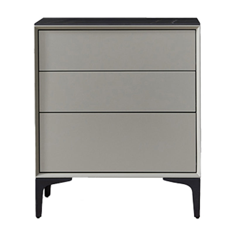 Drawer Wood Sideboard Modern Buffet Server Cabinet with Drawer for Dining Room Light Gray 25.5"H x 24"L x 16"W Clearhalo 'buffet_sideboard' 'Buffets & Sideboards' 'Furniture' 'furniture_buffet_sideboard' 'Kitchen & Dining Furniture' 4948680