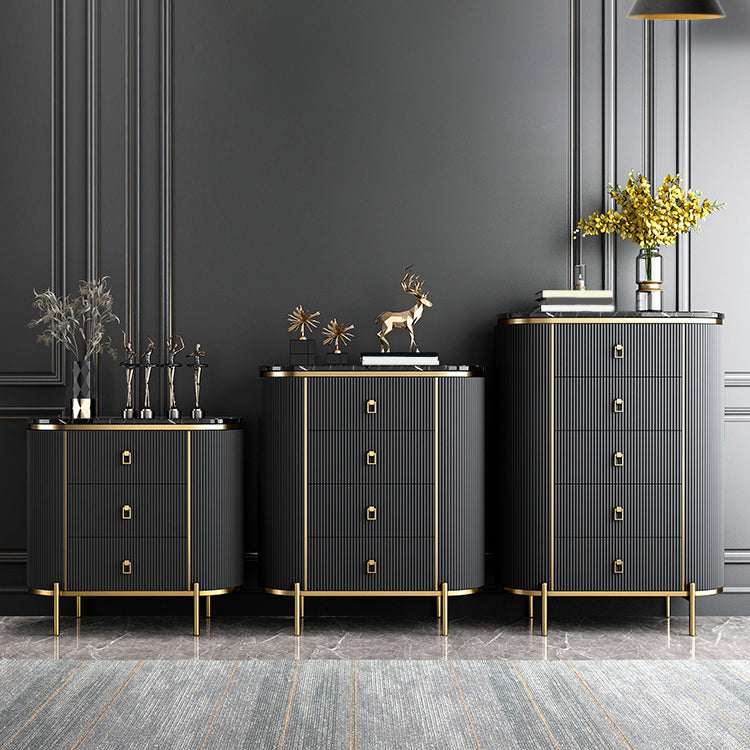 Modern Style Stone Buffet Sideboard 31.5"W Dining Room Buffet Server with Drawer Clearhalo 'buffet_sideboard' 'Buffets & Sideboards' 'Furniture' 'furniture_buffet_sideboard' 'Kitchen & Dining Furniture' 4948700