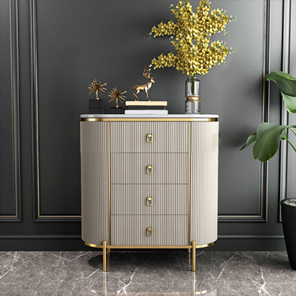 Modern Style Stone Buffet Sideboard 31.5"W Dining Room Buffet Server with Drawer White 31"L x 16"W x 38"H Clearhalo 'buffet_sideboard' 'Buffets & Sideboards' 'Furniture' 'furniture_buffet_sideboard' 'Kitchen & Dining Furniture' 4948702