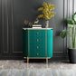 Modern Style Stone Buffet Sideboard 31.5"W Dining Room Buffet Server with Drawer Green 31"L x 16"W x 38"H Clearhalo 'buffet_sideboard' 'Buffets & Sideboards' 'Furniture' 'furniture_buffet_sideboard' 'Kitchen & Dining Furniture' 4948707