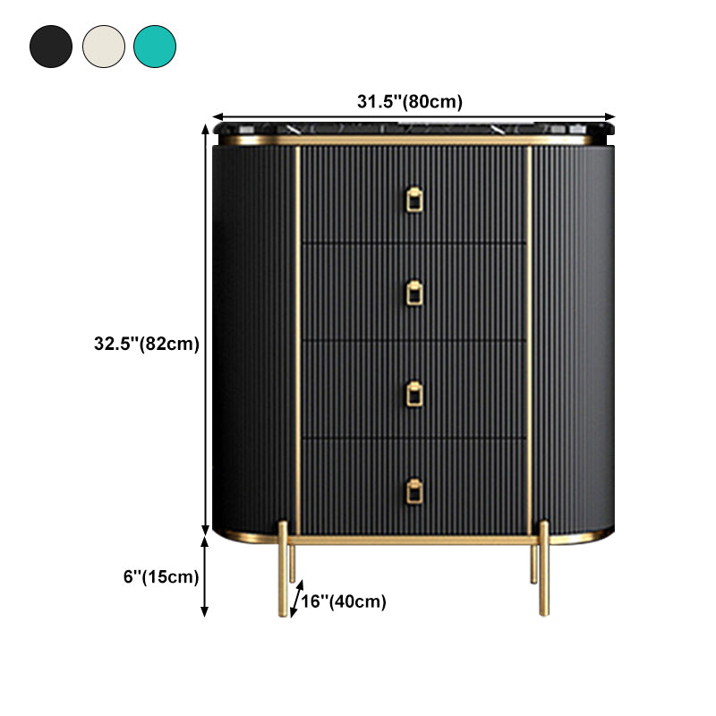 Modern Style Stone Buffet Sideboard 31.5"W Dining Room Buffet Server with Drawer Clearhalo 'buffet_sideboard' 'Buffets & Sideboards' 'Furniture' 'furniture_buffet_sideboard' 'Kitchen & Dining Furniture' 4948709