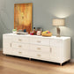 Modern Engineered Wood Sideboard Simple Buffet Table with Drawer for Dining Room White 71"L x 16"W x 24"H 2 Clearhalo 'buffet_sideboard' 'Buffets & Sideboards' 'Furniture' 'furniture_buffet_sideboard' 'Kitchen & Dining Furniture' 4948719