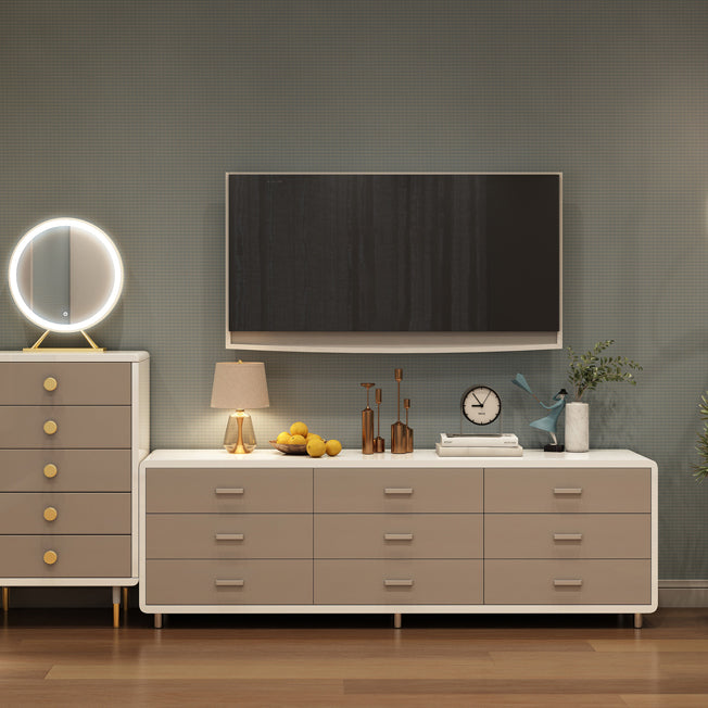 Modern Engineered Wood Sideboard Simple Buffet Table with Drawer for Dining Room Clearhalo 'buffet_sideboard' 'Buffets & Sideboards' 'Furniture' 'furniture_buffet_sideboard' 'Kitchen & Dining Furniture' 4948725