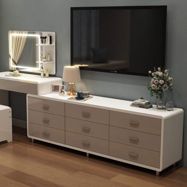 Modern Engineered Wood Sideboard Simple Buffet Table with Drawer for Dining Room Clearhalo 'buffet_sideboard' 'Buffets & Sideboards' 'Furniture' 'furniture_buffet_sideboard' 'Kitchen & Dining Furniture' 4948726