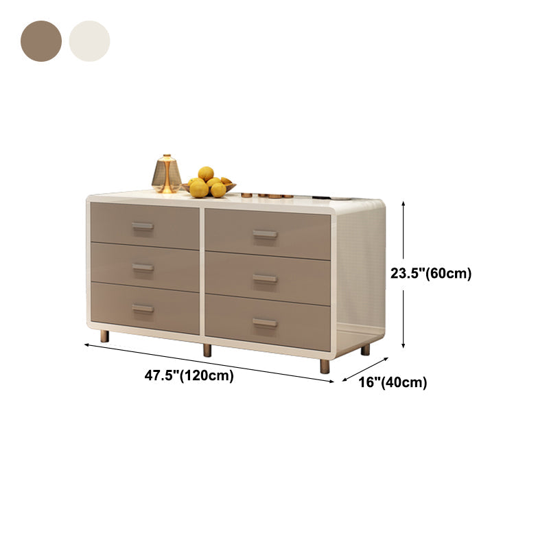 Modern Engineered Wood Sideboard Simple Buffet Table with Drawer for Dining Room Clearhalo 'buffet_sideboard' 'Buffets & Sideboards' 'Furniture' 'furniture_buffet_sideboard' 'Kitchen & Dining Furniture' 4948730