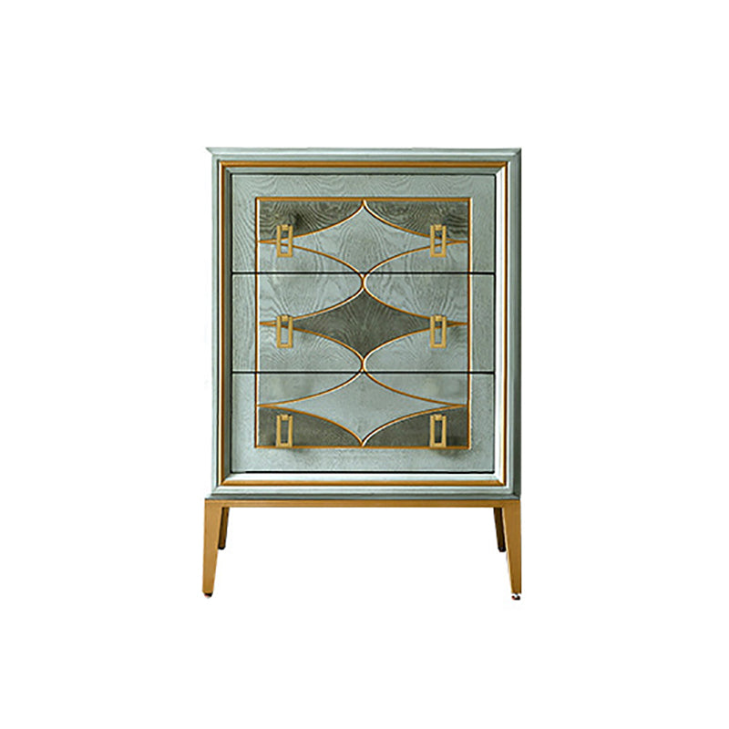 Luxurious Buffet Table Gold Frame Multi Drawer Dining Table for Living Room Green 24"L x 15"W x 33"H Clearhalo 'buffet_sideboard' 'Buffets & Sideboards' 'Furniture' 'furniture_buffet_sideboard' 'Kitchen & Dining Furniture' 4948859