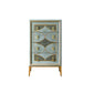 Luxurious Buffet Table Gold Frame Multi Drawer Dining Table for Living Room Green 24"L x 15"W x 41"H Clearhalo 'buffet_sideboard' 'Buffets & Sideboards' 'Furniture' 'furniture_buffet_sideboard' 'Kitchen & Dining Furniture' 4948861