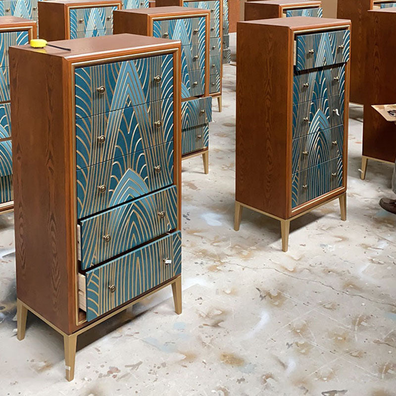 Luxurious Buffet Table Gold Frame Multi Drawer Dining Table for Living Room Clearhalo 'buffet_sideboard' 'Buffets & Sideboards' 'Furniture' 'furniture_buffet_sideboard' 'Kitchen & Dining Furniture' 4948872