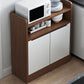Modern Living Room Buffet/Console Open Storage Cabinets Sideboard Table Walnut White 24"L x 12"W x 31"H Clearhalo 'buffet_sideboard' 'Buffets & Sideboards' 'Furniture' 'furniture_buffet_sideboard' 'Kitchen & Dining Furniture' 4948904