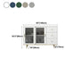 Glam Living Room Buffet Stand MDF Adjustable Shelving Sliding and Glass Doors Credenza Clearhalo 'buffet_sideboard' 'Buffets & Sideboards' 'Furniture' 'furniture_buffet_sideboard' 'Kitchen & Dining Furniture' 4948948