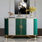 Glam Style Dining Server Stone Top 36-inch Height Buffet Server for Kitchen Green Clearhalo 'buffet_sideboard' 'Buffets & Sideboards' 'Furniture' 'furniture_buffet_sideboard' 'Kitchen & Dining Furniture' 4948951