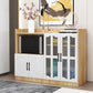 Glass Door Wood Sideboard Modern Credenza with Storage for Kitchen Clearhalo 'buffet_sideboard' 'Buffets & Sideboards' 'Furniture' 'furniture_buffet_sideboard' 'Kitchen & Dining Furniture' 4948968
