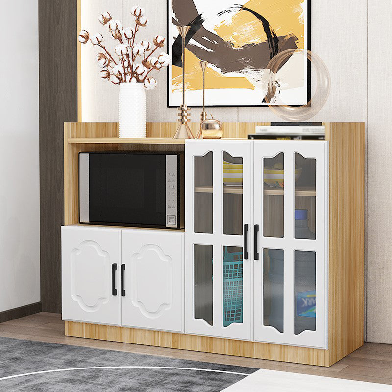Glass Door Wood Sideboard Modern Credenza with Storage for Kitchen Clearhalo 'buffet_sideboard' 'Buffets & Sideboards' 'Furniture' 'furniture_buffet_sideboard' 'Kitchen & Dining Furniture' 4948968