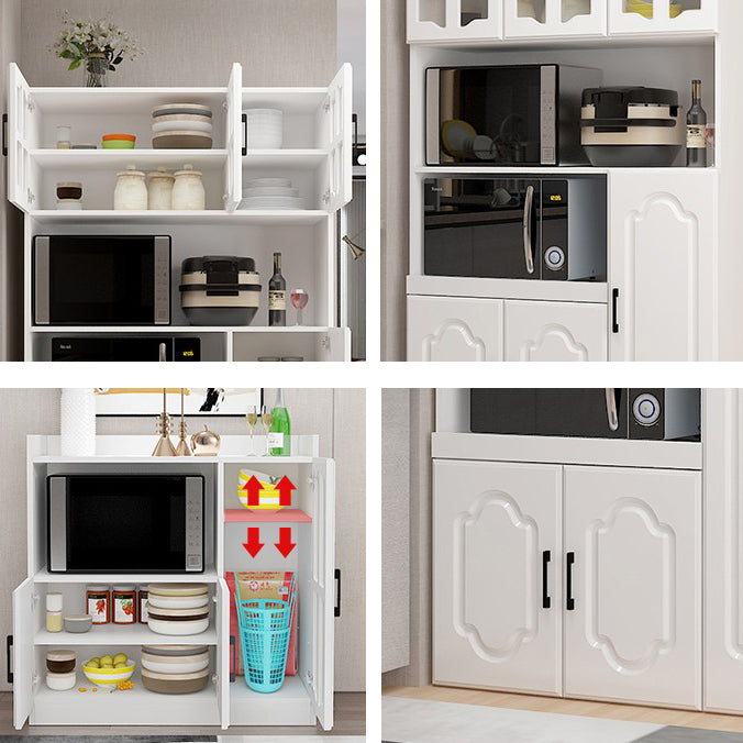 Glass Door Wood Sideboard Modern Credenza with Storage for Kitchen Clearhalo 'buffet_sideboard' 'Buffets & Sideboards' 'Furniture' 'furniture_buffet_sideboard' 'Kitchen & Dining Furniture' 4948976