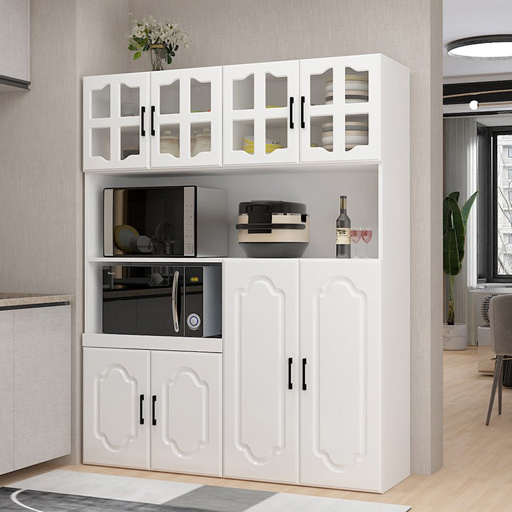 Glass Door Wood Sideboard Modern Credenza with Storage for Kitchen Clearhalo 'buffet_sideboard' 'Buffets & Sideboards' 'Furniture' 'furniture_buffet_sideboard' 'Kitchen & Dining Furniture' 4948979