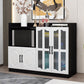 Glass Door Wood Sideboard Modern Credenza with Storage for Kitchen Clearhalo 'buffet_sideboard' 'Buffets & Sideboards' 'Furniture' 'furniture_buffet_sideboard' 'Kitchen & Dining Furniture' 4948985