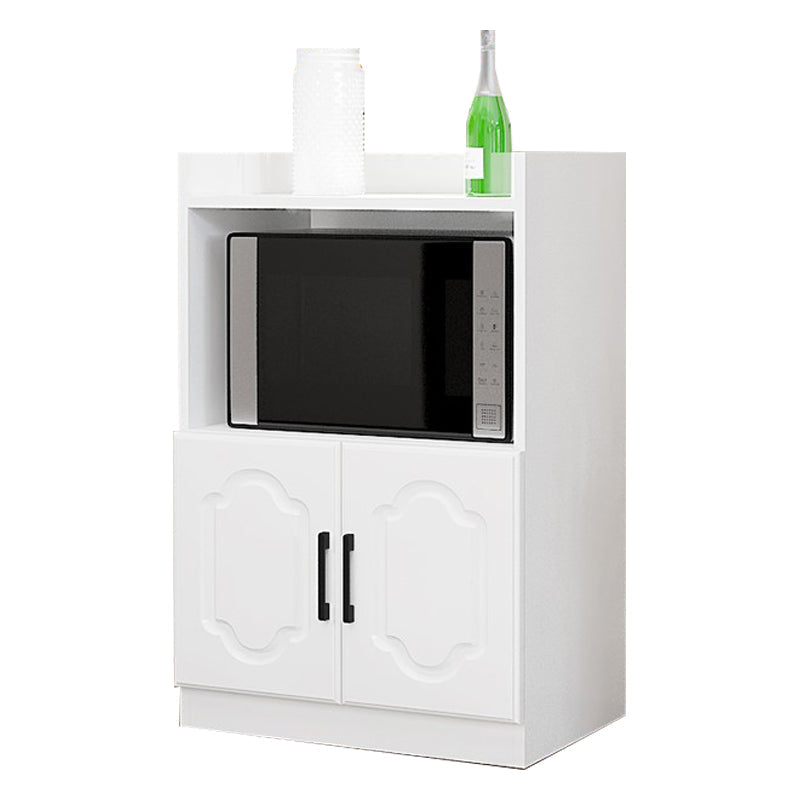 Glass Door Wood Sideboard Modern Credenza with Storage for Kitchen White 24"L x 16"W x 35"H Clearhalo 'buffet_sideboard' 'Buffets & Sideboards' 'Furniture' 'furniture_buffet_sideboard' 'Kitchen & Dining Furniture' 4948988