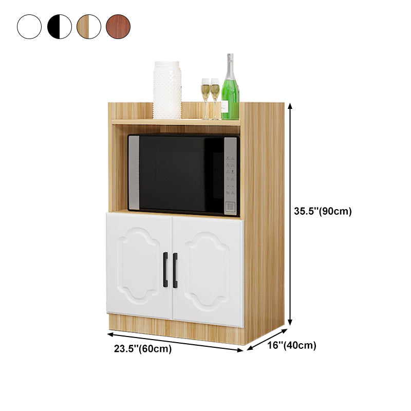 Glass Door Wood Sideboard Modern Credenza with Storage for Kitchen Clearhalo 'buffet_sideboard' 'Buffets & Sideboards' 'Furniture' 'furniture_buffet_sideboard' 'Kitchen & Dining Furniture' 4948998