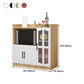 Glass Door Wood Sideboard Modern Credenza with Storage for Kitchen Clearhalo 'buffet_sideboard' 'Buffets & Sideboards' 'Furniture' 'furniture_buffet_sideboard' 'Kitchen & Dining Furniture' 4948999