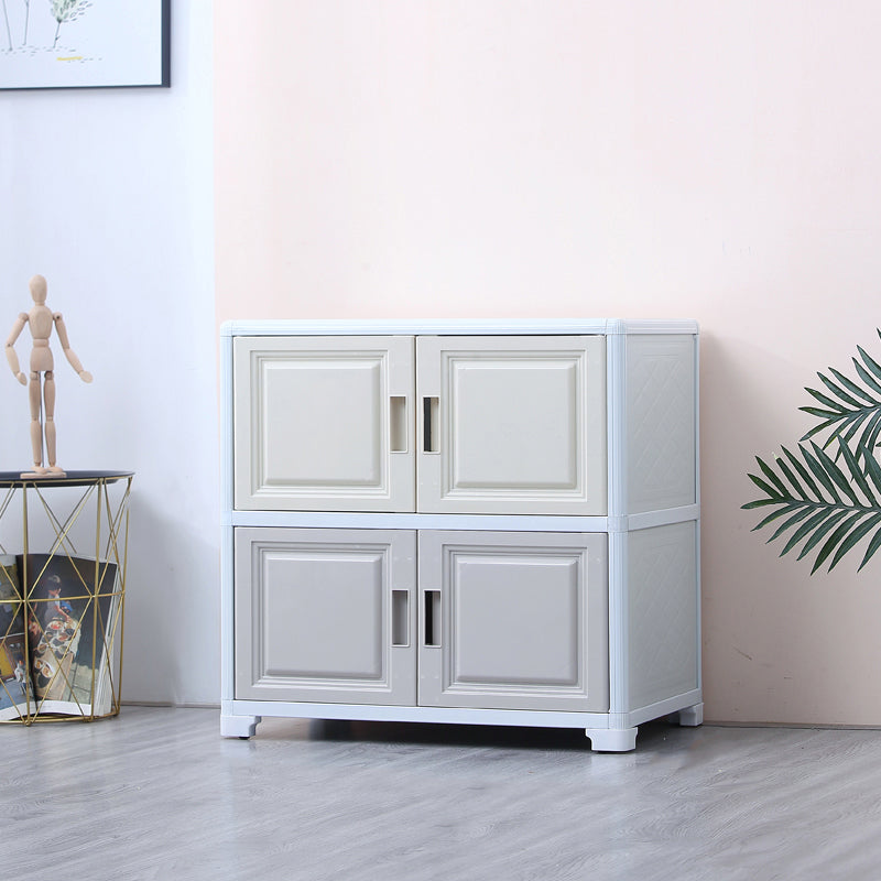 Modern Plastic Cabinets Sideboard Buffet Multicolored Living Room Buffet Clearhalo 'buffet_sideboard' 'Buffets & Sideboards' 'Furniture' 'furniture_buffet_sideboard' 'Kitchen & Dining Furniture' 4949007