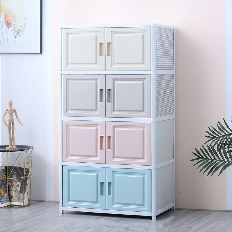 Modern Plastic Cabinets Sideboard Buffet Multicolored Living Room Buffet Clearhalo 'buffet_sideboard' 'Buffets & Sideboards' 'Furniture' 'furniture_buffet_sideboard' 'Kitchen & Dining Furniture' 4949011