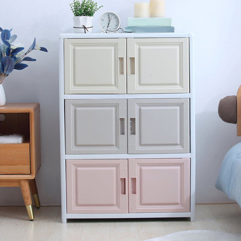 Modern Plastic Cabinets Sideboard Buffet Multicolored Living Room Buffet Clearhalo 'buffet_sideboard' 'Buffets & Sideboards' 'Furniture' 'furniture_buffet_sideboard' 'Kitchen & Dining Furniture' 4949019