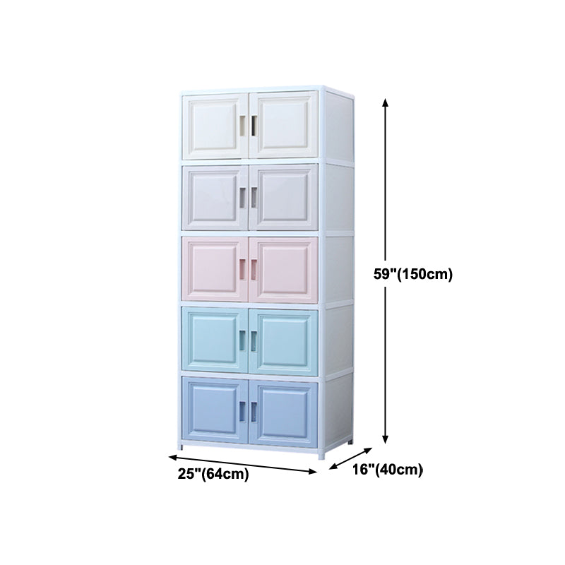 Modern Plastic Cabinets Sideboard Buffet Multicolored Living Room Buffet Clearhalo 'buffet_sideboard' 'Buffets & Sideboards' 'Furniture' 'furniture_buffet_sideboard' 'Kitchen & Dining Furniture' 4949024