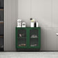 Glass Door Wood Sideboard Modern Server Cabinet with Storage for Living Room Green 31"L x 12"W x 31"H Clearhalo 'buffet_sideboard' 'Buffets & Sideboards' 'Furniture' 'furniture_buffet_sideboard' 'Kitchen & Dining Furniture' 4949033