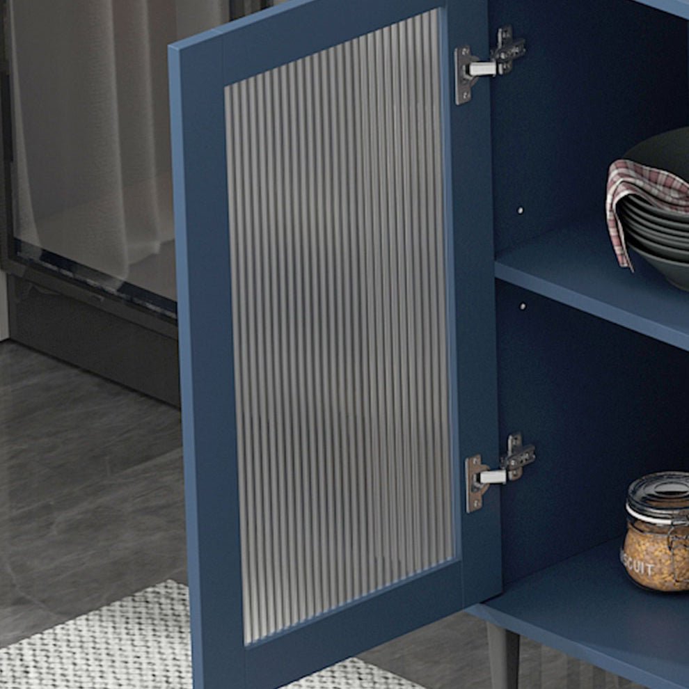 Glass Door Wood Sideboard Modern Server Cabinet with Storage for Living Room Clearhalo 'buffet_sideboard' 'Buffets & Sideboards' 'Furniture' 'furniture_buffet_sideboard' 'Kitchen & Dining Furniture' 4949035