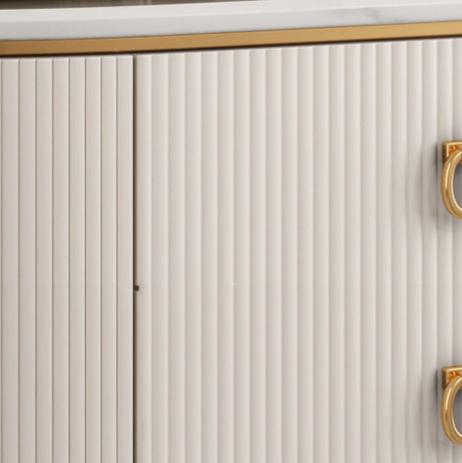 Glam Style Buffet Sideboard with Engineered Wood Drawers and Storage for Dining Room Clearhalo 'buffet_sideboard' 'Buffets & Sideboards' 'Furniture' 'furniture_buffet_sideboard' 'Kitchen & Dining Furniture' 4949055