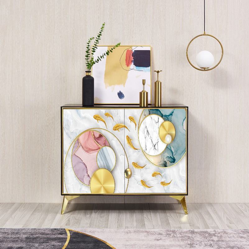 Cabinets Living Room Buffet Stand Wood Adjustable Shelving Buffet Table Clearhalo 'buffet_sideboard' 'Buffets & Sideboards' 'furn' 'furn_buffet_sideboard' 'Furniture' 'furniture_buffet_sideboard' 'Kitchen & Dining Furniture' 4949100