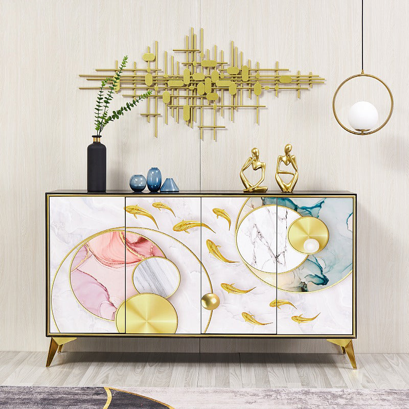 Cabinets Living Room Buffet Stand Wood Adjustable Shelving Buffet Table Clearhalo 'buffet_sideboard' 'Buffets & Sideboards' 'furn' 'furn_buffet_sideboard' 'Furniture' 'furniture_buffet_sideboard' 'Kitchen & Dining Furniture' 4949102