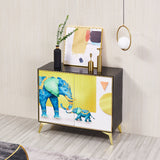 Cabinets Living Room Buffet Stand Wood Adjustable Shelving Buffet Table Clearhalo 'buffet_sideboard' 'Buffets & Sideboards' 'furn' 'furn_buffet_sideboard' 'Furniture' 'furniture_buffet_sideboard' 'Kitchen & Dining Furniture' 4949103