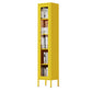 Modern Kitchen Server 71" Height Glass Door Dining Server for Living Room 14"L x 12"W x 71"H Yellow Clearhalo 'buffet_sideboard' 'Buffets & Sideboards' 'furn' 'furn_buffet_sideboard' 'Furniture' 'furniture_buffet_sideboard' 'Kitchen & Dining Furniture' 4949121